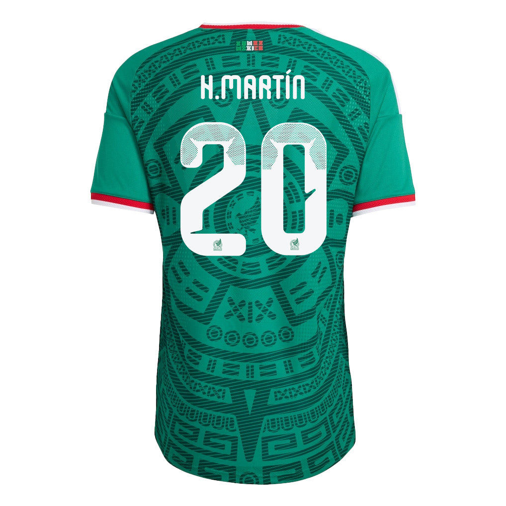 Henry Martín 20 Mexico National Team 2026 x World Cup Patch Home Jersey - Green, Men