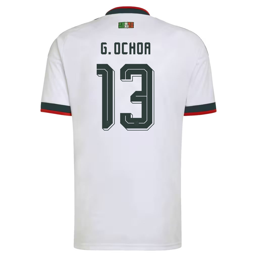 Guillermo Ochoa 13 Mexico National Team 2026 Away Jersey - White, Men