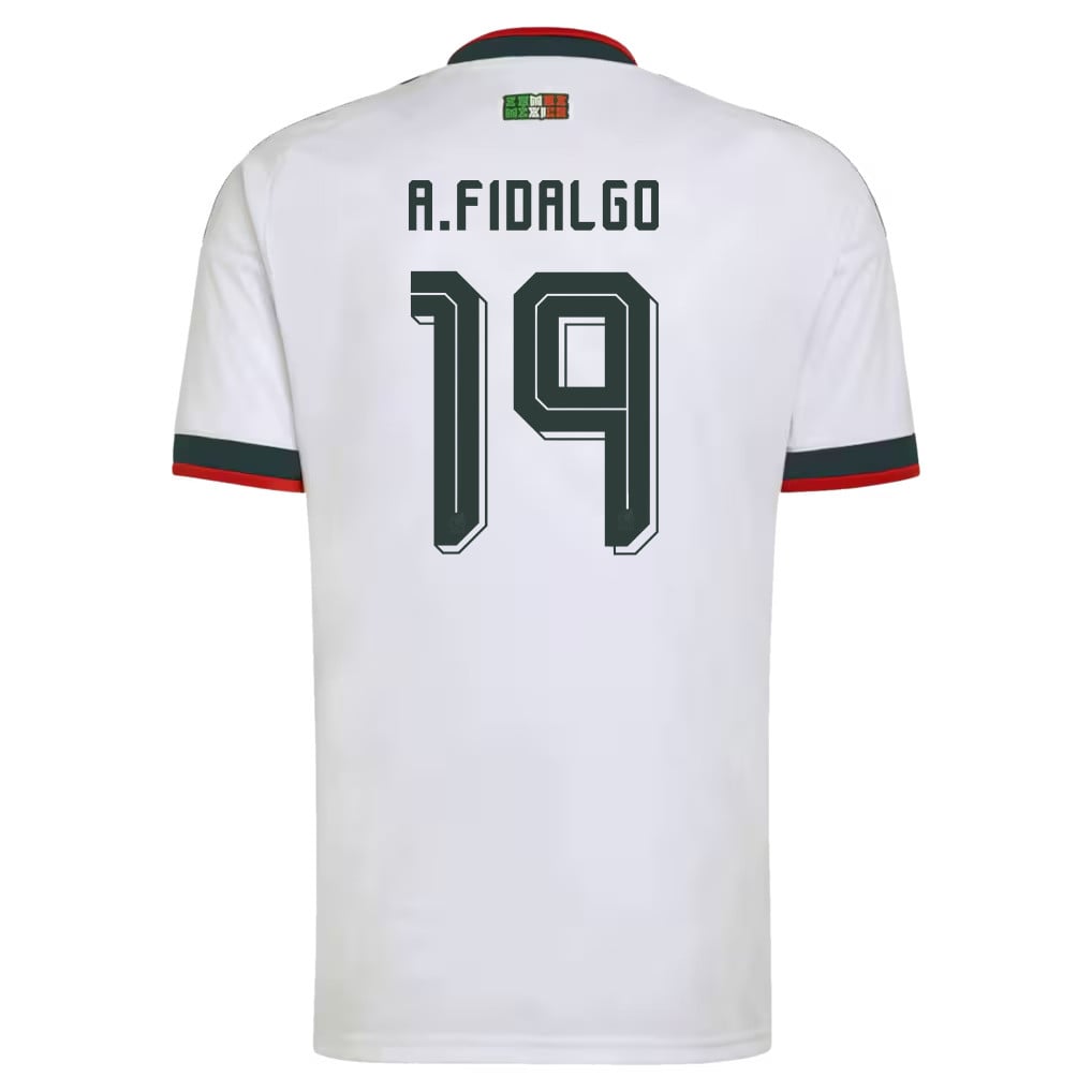 Álvaro Fidalgo 19 Mexico National Team 2026 Away Jersey - White, Men
