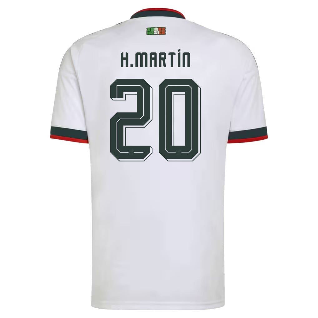 Henry Martín 20 Mexico National Team 2026 Away Jersey - White, Men