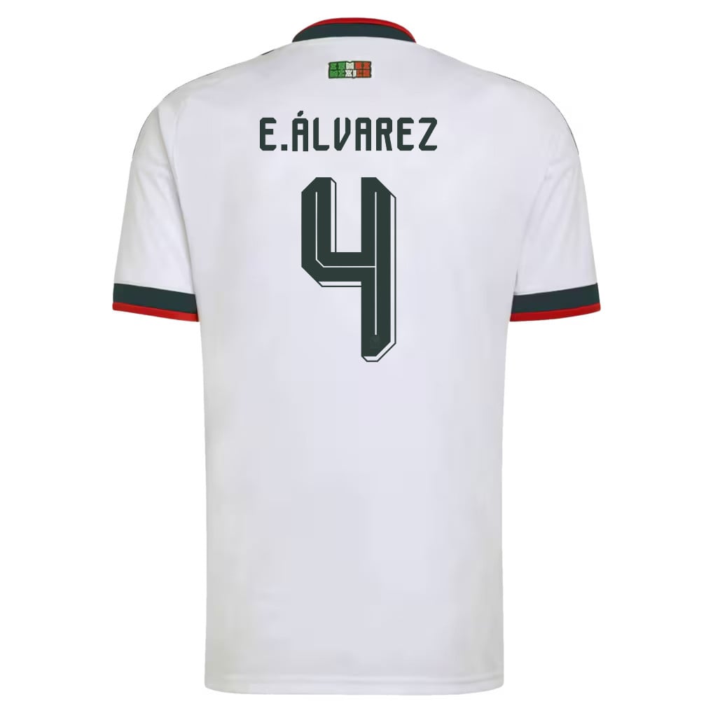 Edson Álvarez 4 Mexico National Team 2026 Away Jersey - White, Men