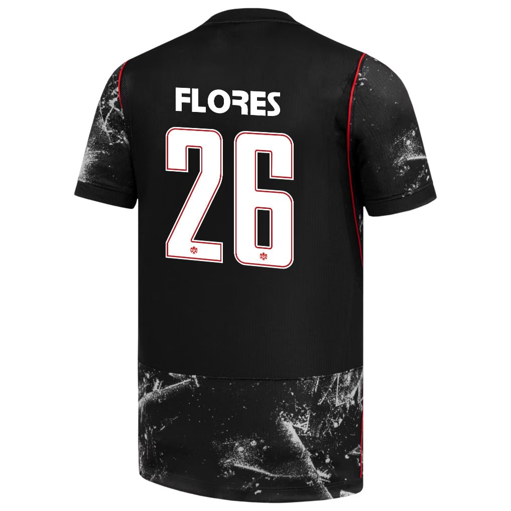 Marcelo Flores 26 Canada National Team 2026 Away Jersey - Black, Men