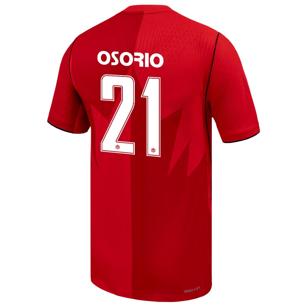 Jonathan Osorio 21 Canada National Team 2026 Home Jersey - Red, Men
