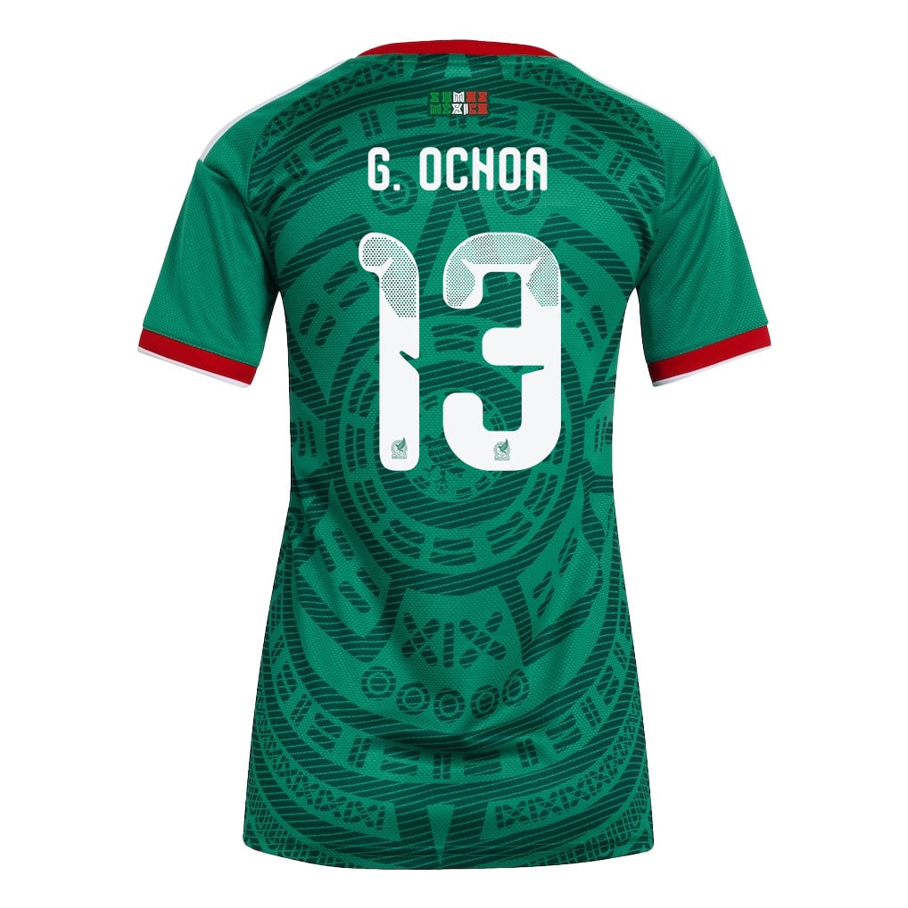 Guillermo Ochoa 13 Women's Mexico National Team 2026 Home Jersey - Green