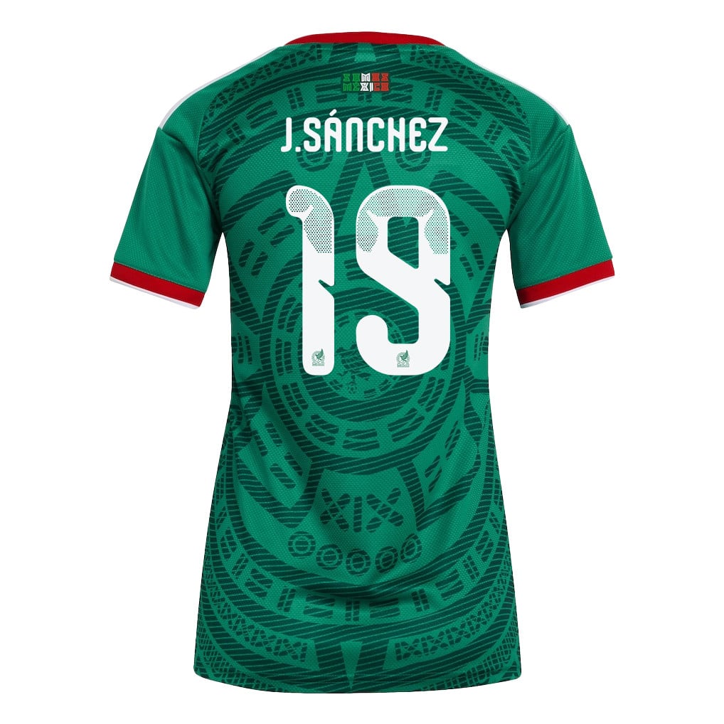 Jorge Sánchez 19 Women's Mexico National Team 2026 Home Jersey - Green