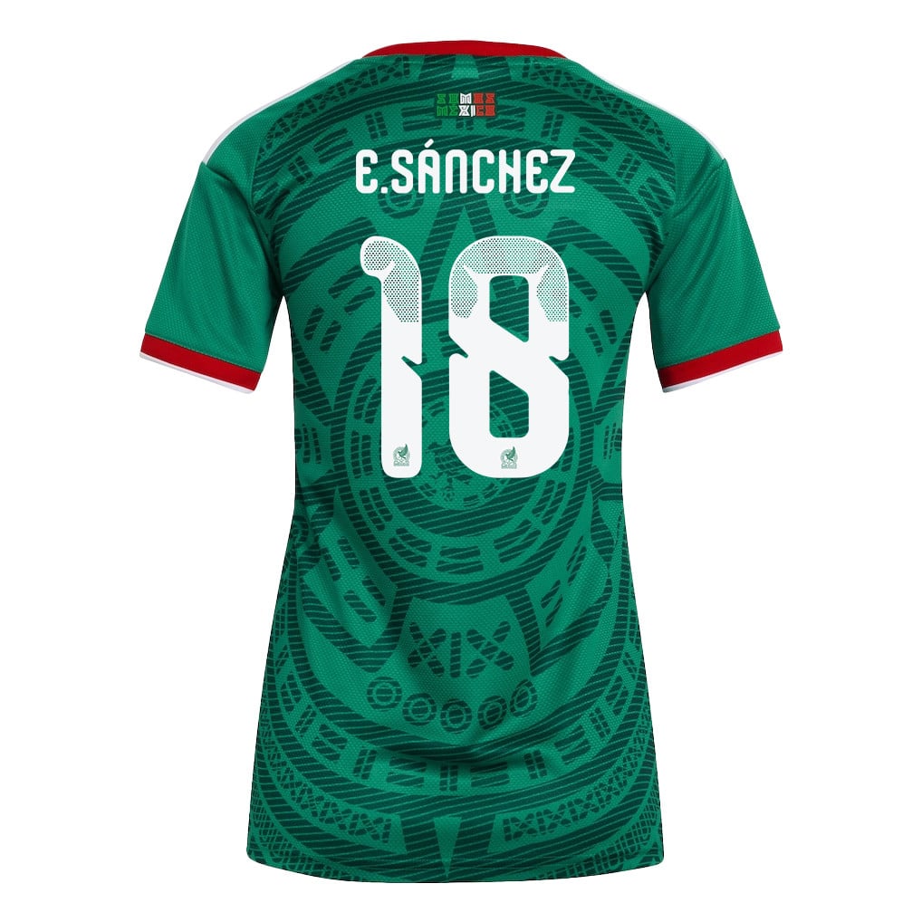 Érick Sánchez 18 Women's Mexico National Team 2026 Home Jersey - Green