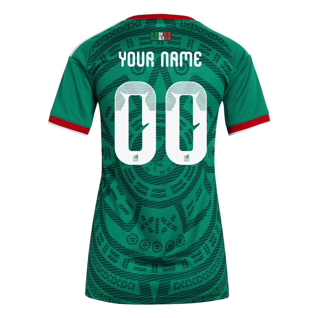 Mexico National Team 2026 Women's Home Jersey - Personalized - Green