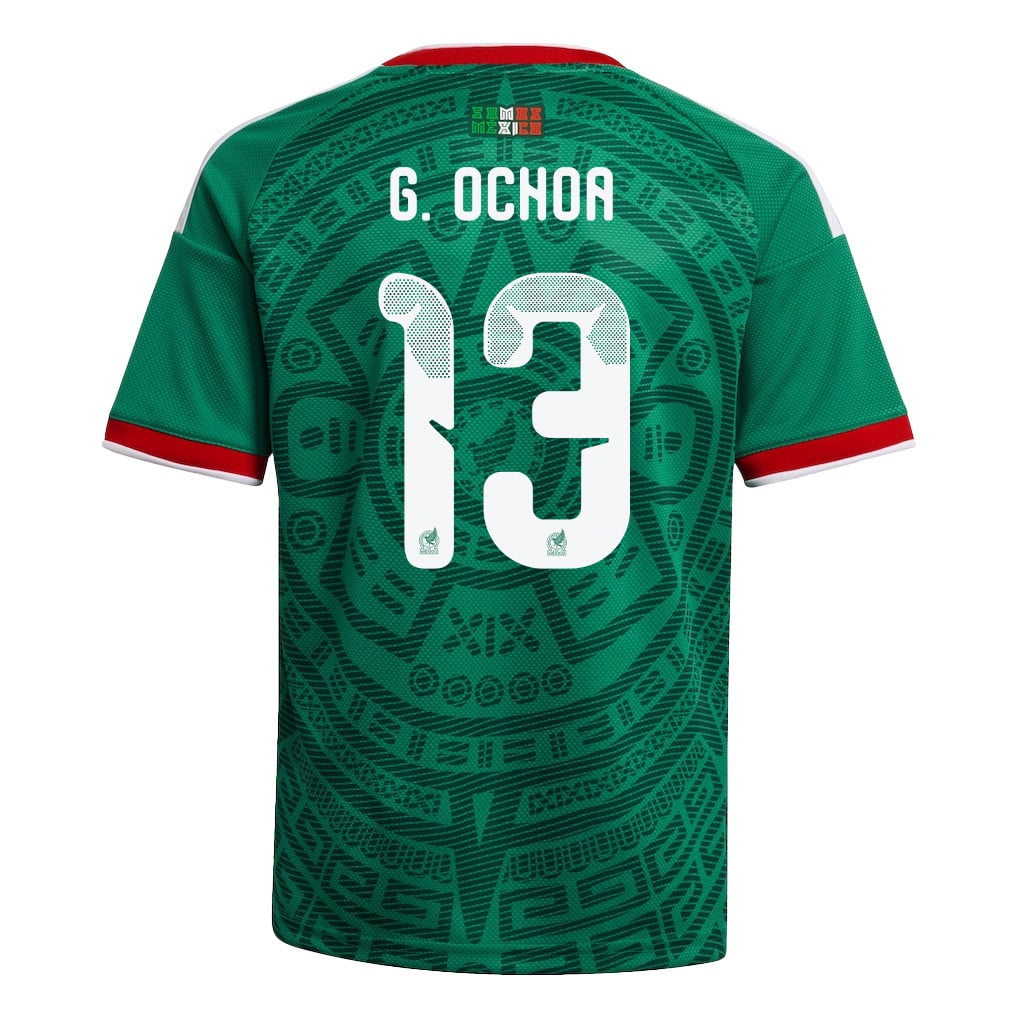 Guillermo Ochoa 13 Youth Mexico National Team 2026 Home Jersey - Green