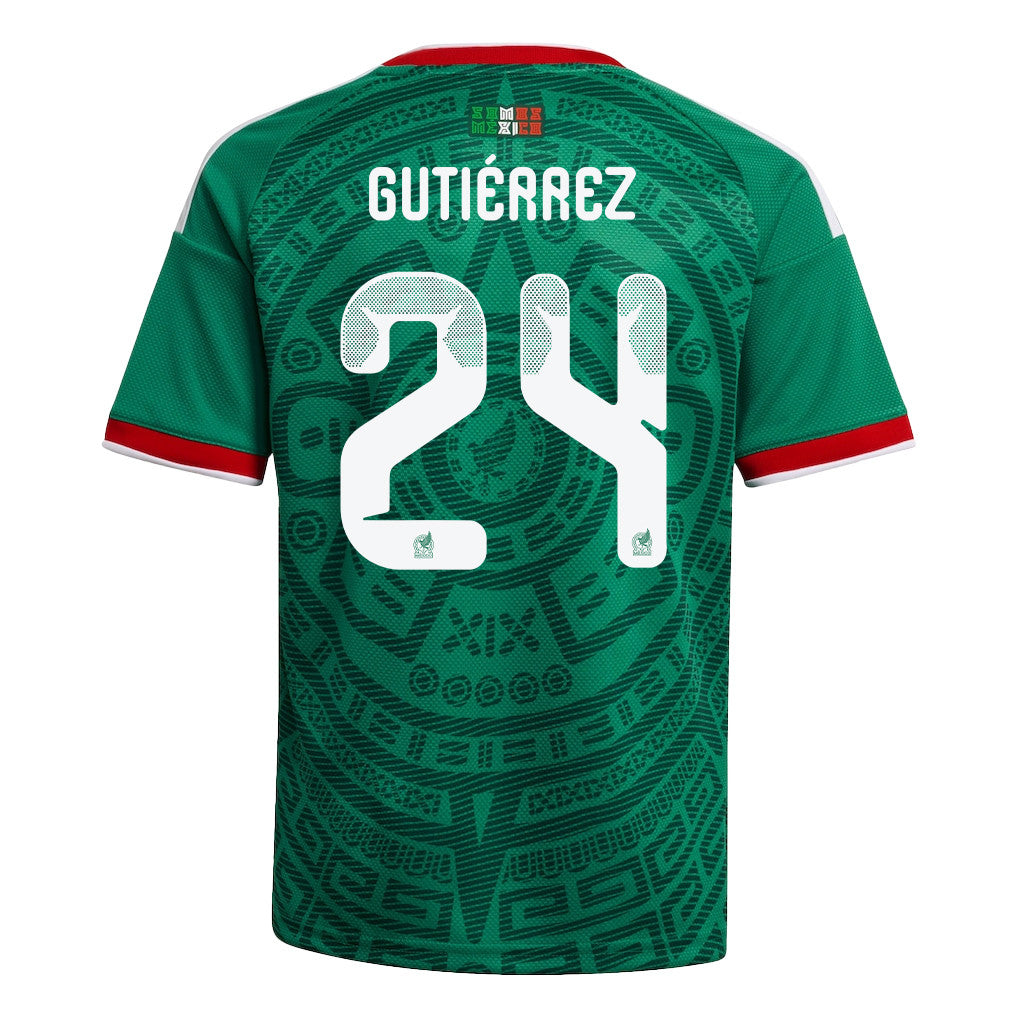 Brian Gutiérrez 24 Youth Mexico National Team 2026 Home Jersey - Green