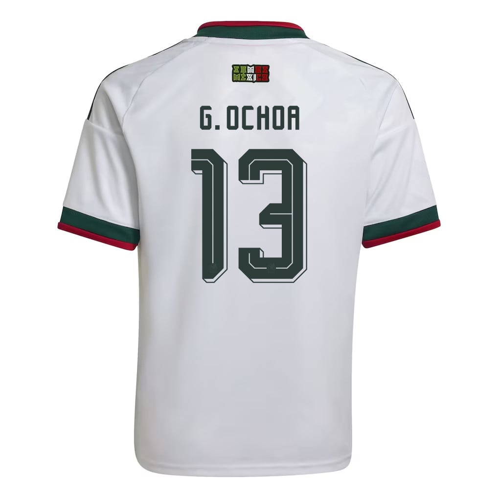 Guillermo Ochoa 13 Youth Mexico National Team 2026 Away Jersey - White