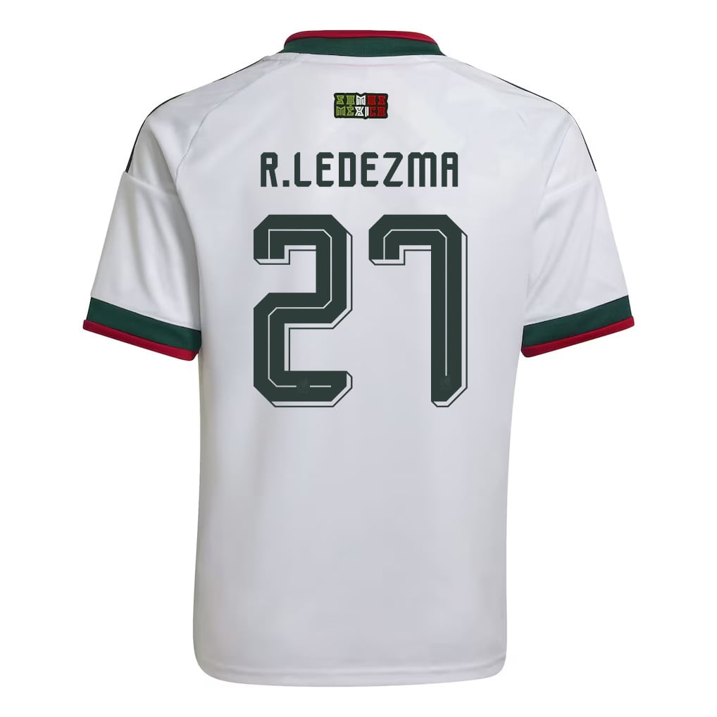Richard Ledezma 27 Youth Mexico National Team 2026 Away Jersey - White