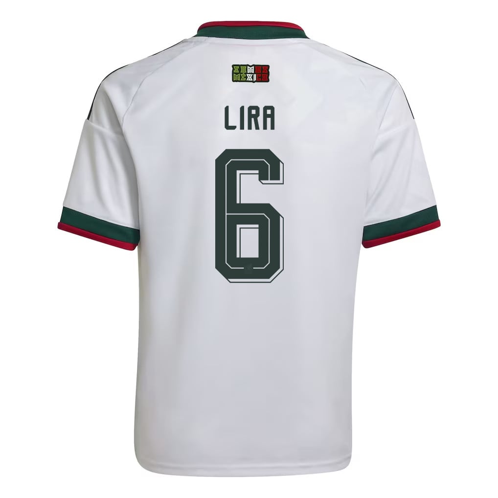 Erik Lira 6 Youth Mexico National Team 2026 Away Jersey - White