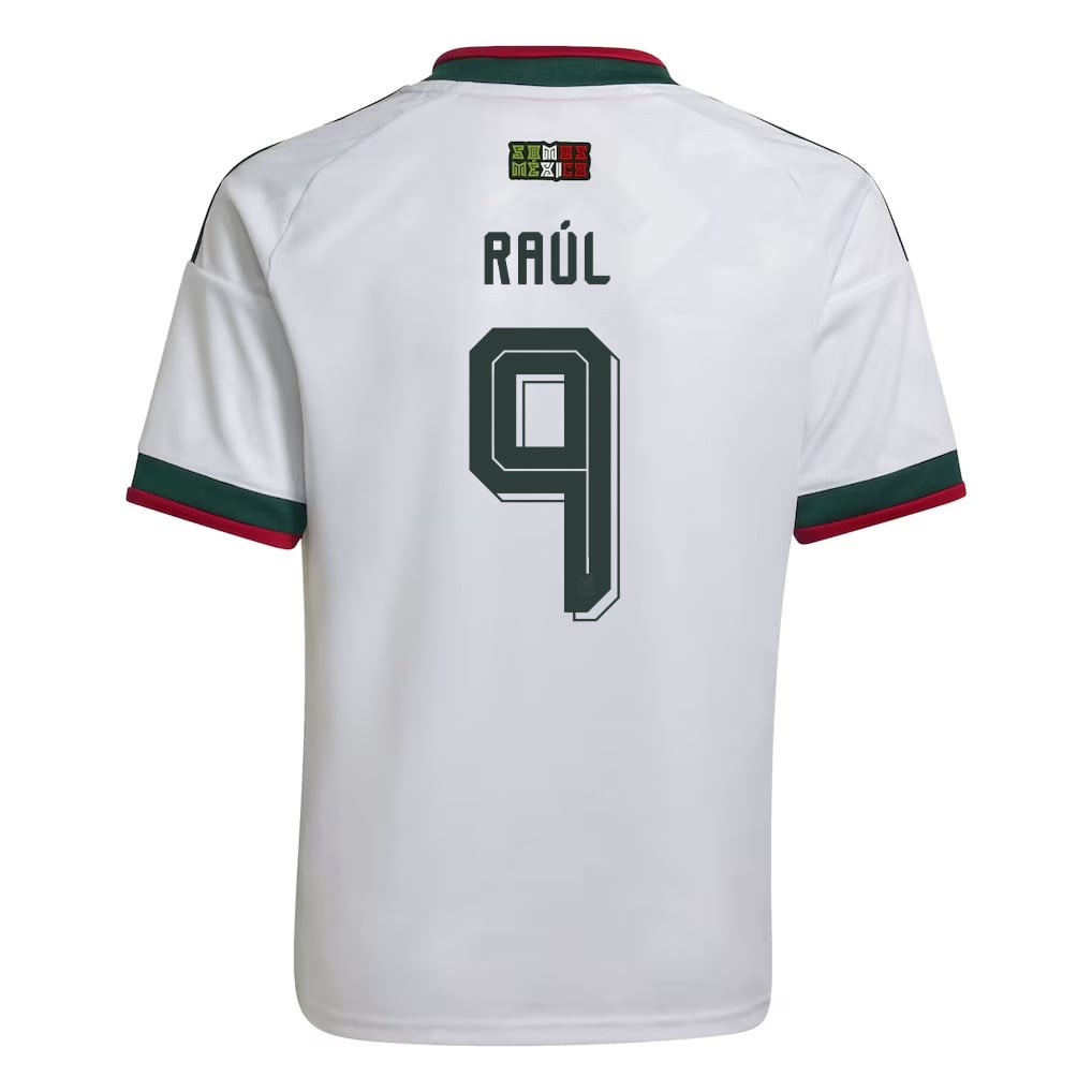 Raúl Jiménez 9 Youth Mexico National Team 2026 Away Jersey - White