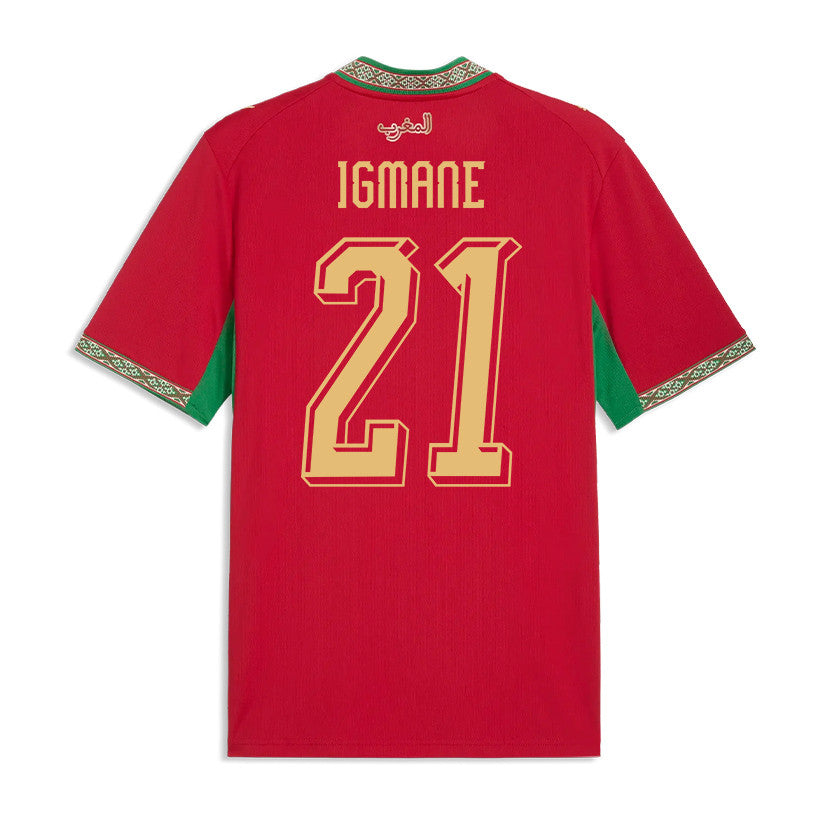 Hamza Igmane 21 Morocco National Team 2026 Home Jersey - Red, Men