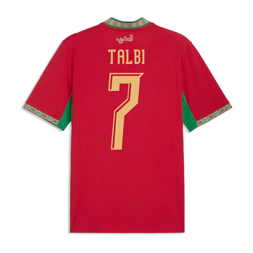Chemsdine Talbi 7 Morocco National Team 2026 Home Jersey - Red, Men