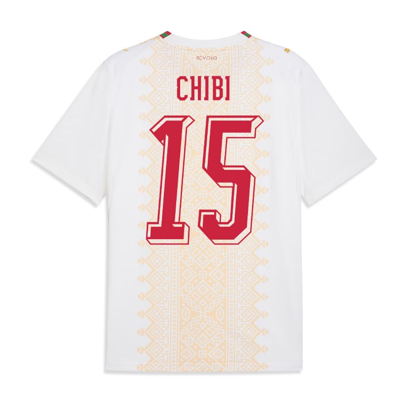 Mohamed Chibi 15 Morocco National Team 2026 Away Jersey - White, Men