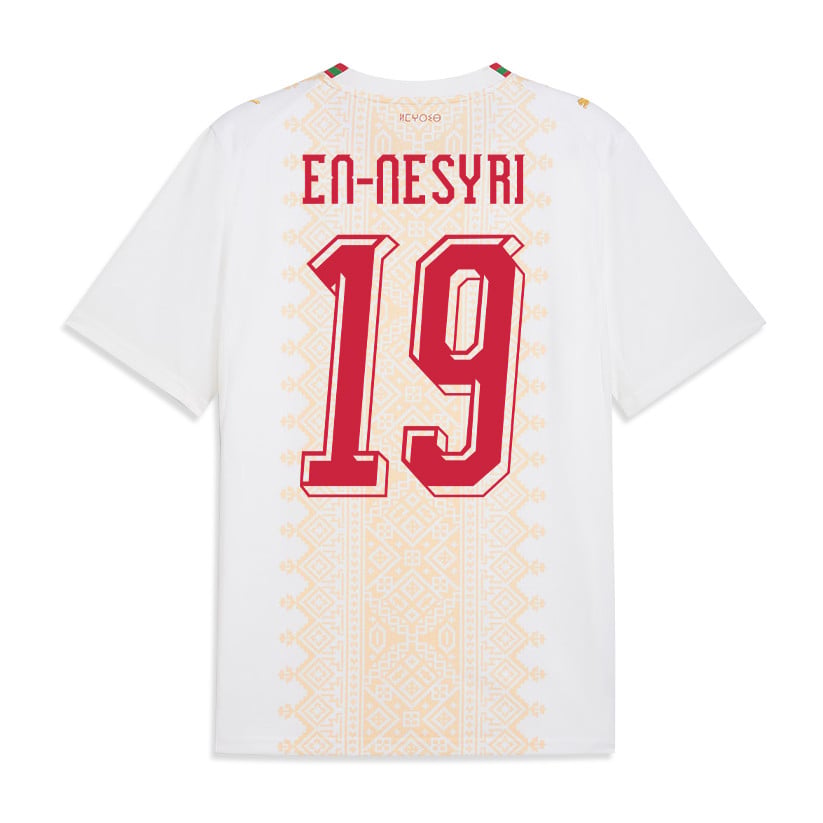 Youssef En-Nesyri 19 Morocco National Team 2026 Away Jersey - White, Men