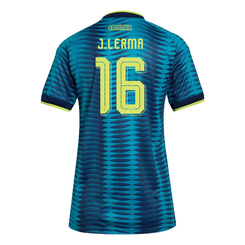 Jefferson Lerma 16 Women's Colombia National Team 2026 Away Jersey - Turquoise