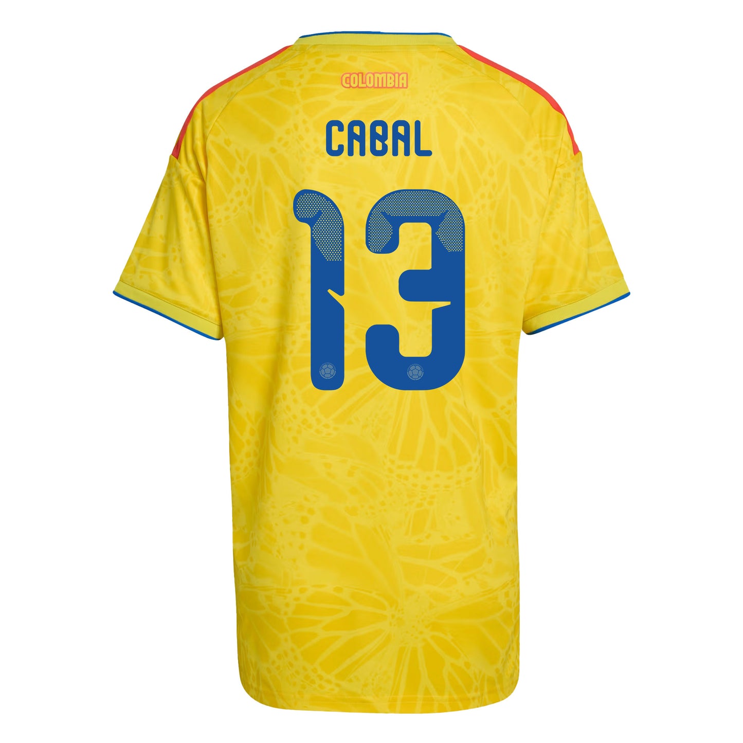 Juan Cabal 13 Women's Colombia National Team 2026 Home Jersey - Yellow