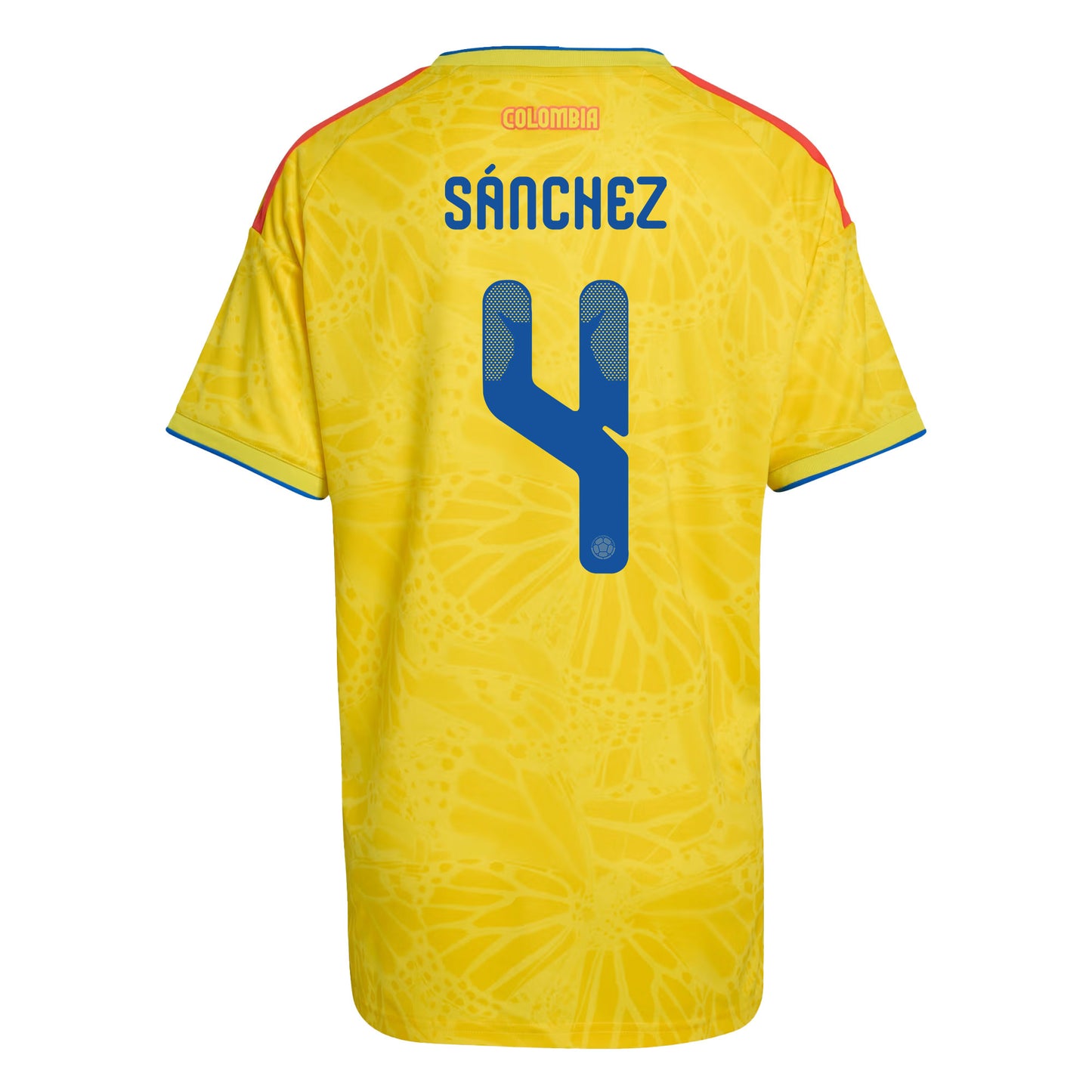 Davinson Sánchez 4 Women's Colombia National Team 2026 Home Jersey - Yellow