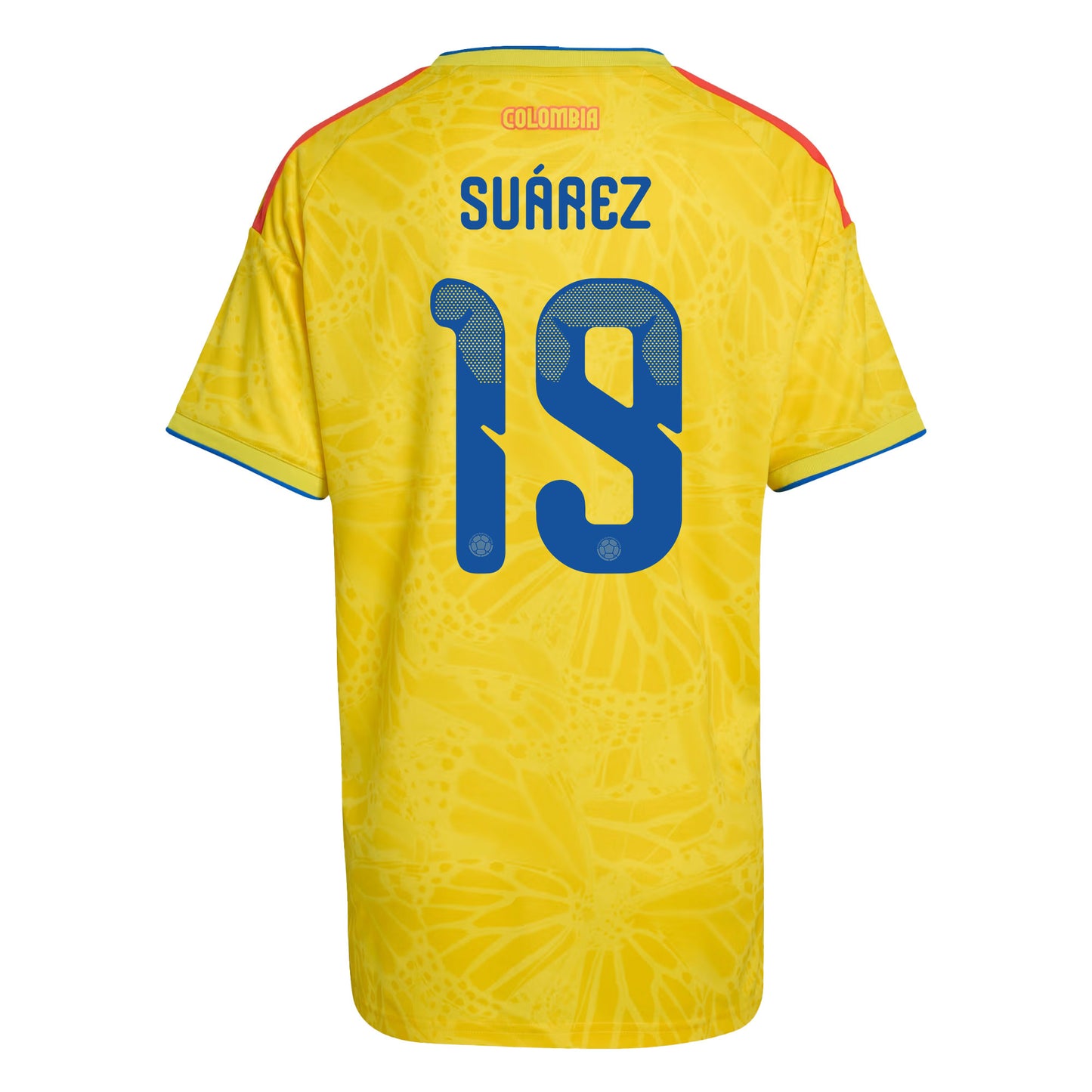 Luis Suárez 19 Women's Colombia National Team 2026 Home Jersey - Yellow