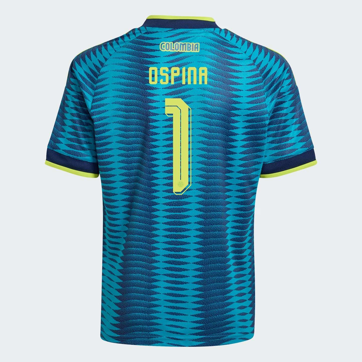 David Ospina 1 Youth Colombia National Team 2026 Away Jersey - Turquoise