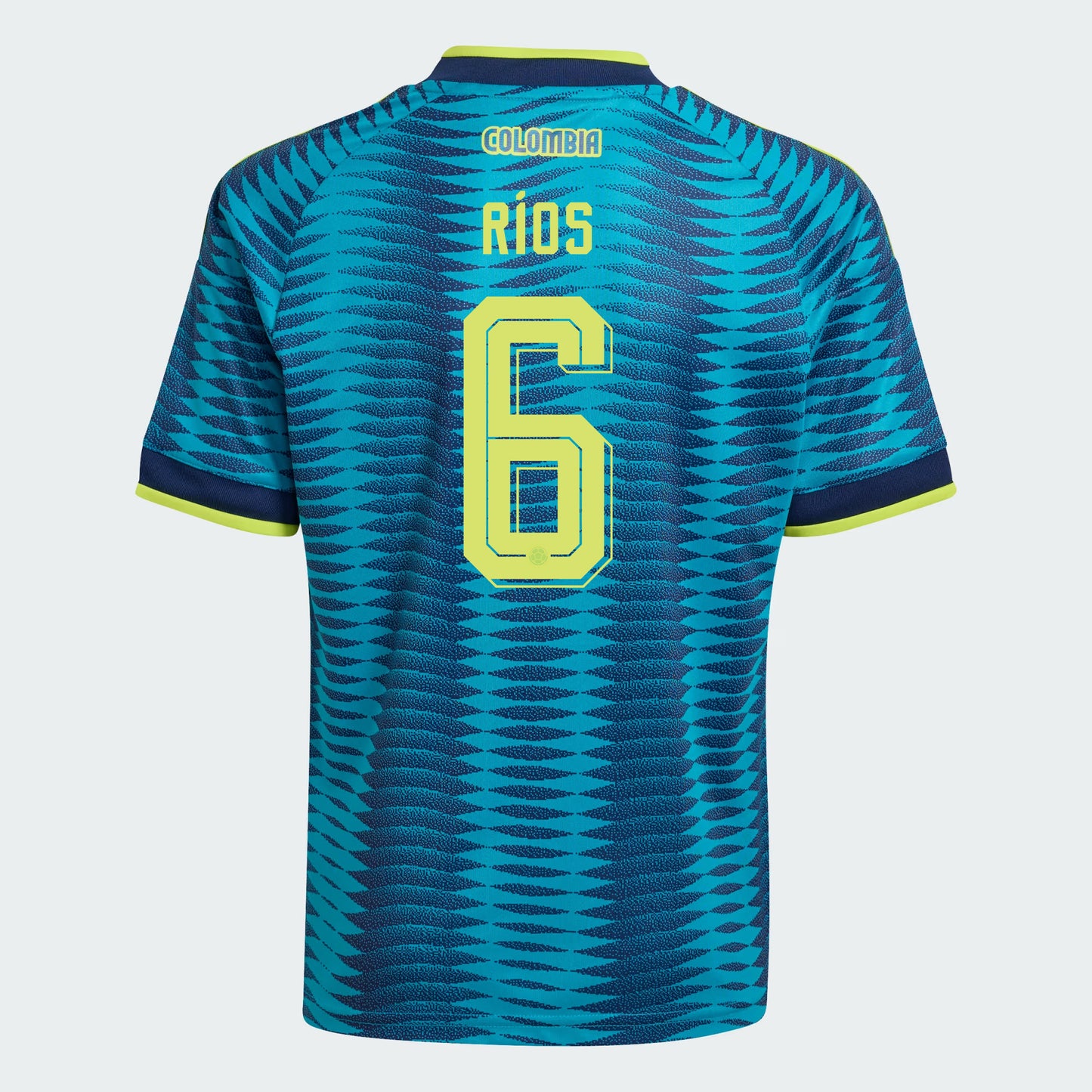 Richard Ríos 6 Youth Colombia National Team 2026 Away Jersey - Turquoise