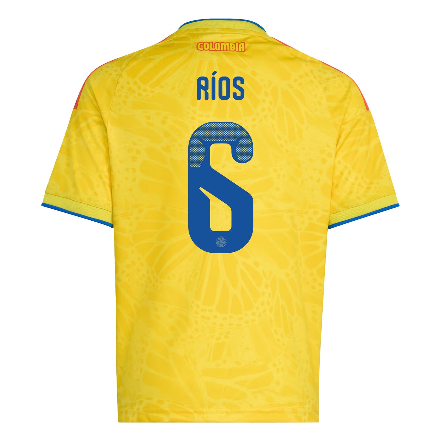 Richard Ríos 6 Youth Colombia National Team 2026 Home Jersey - Yellow