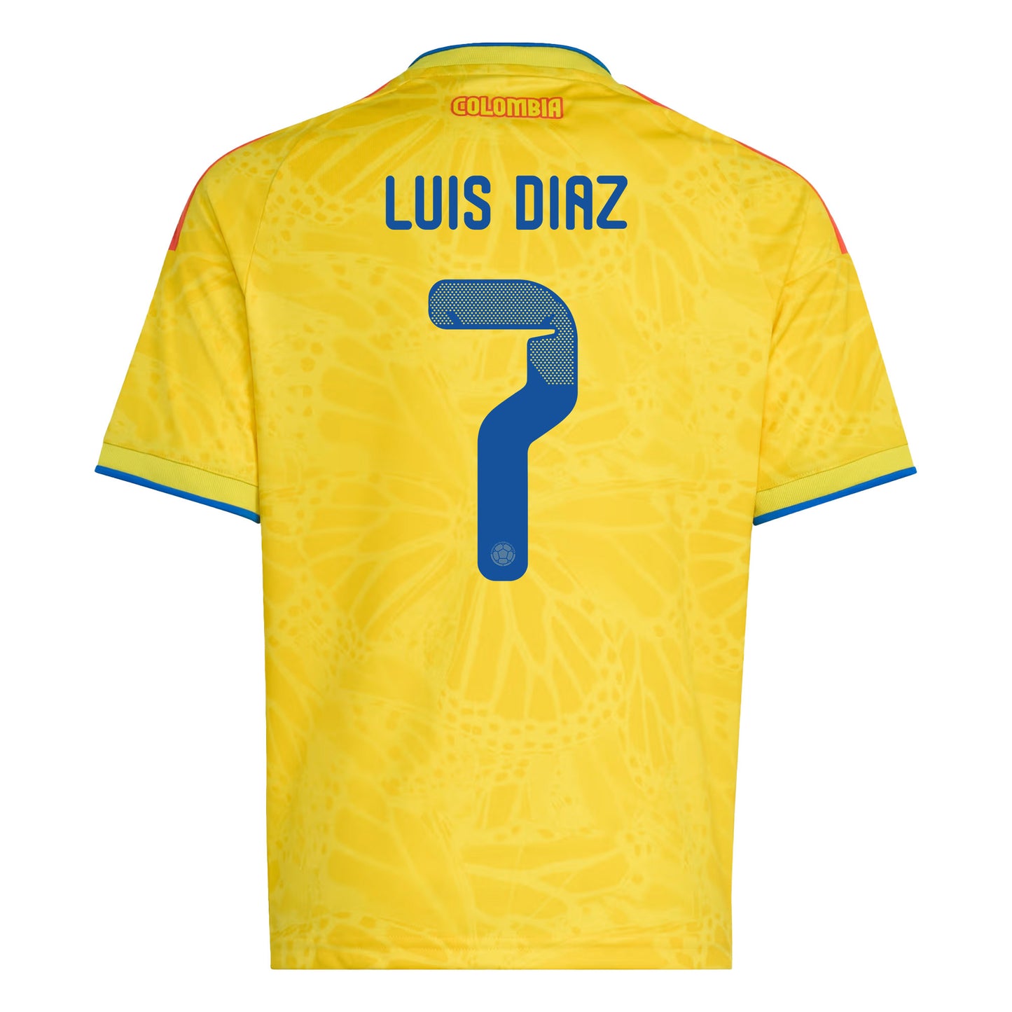 Luis Diaz 7 Youth Colombia National Team 2026 Home Jersey - Yellow