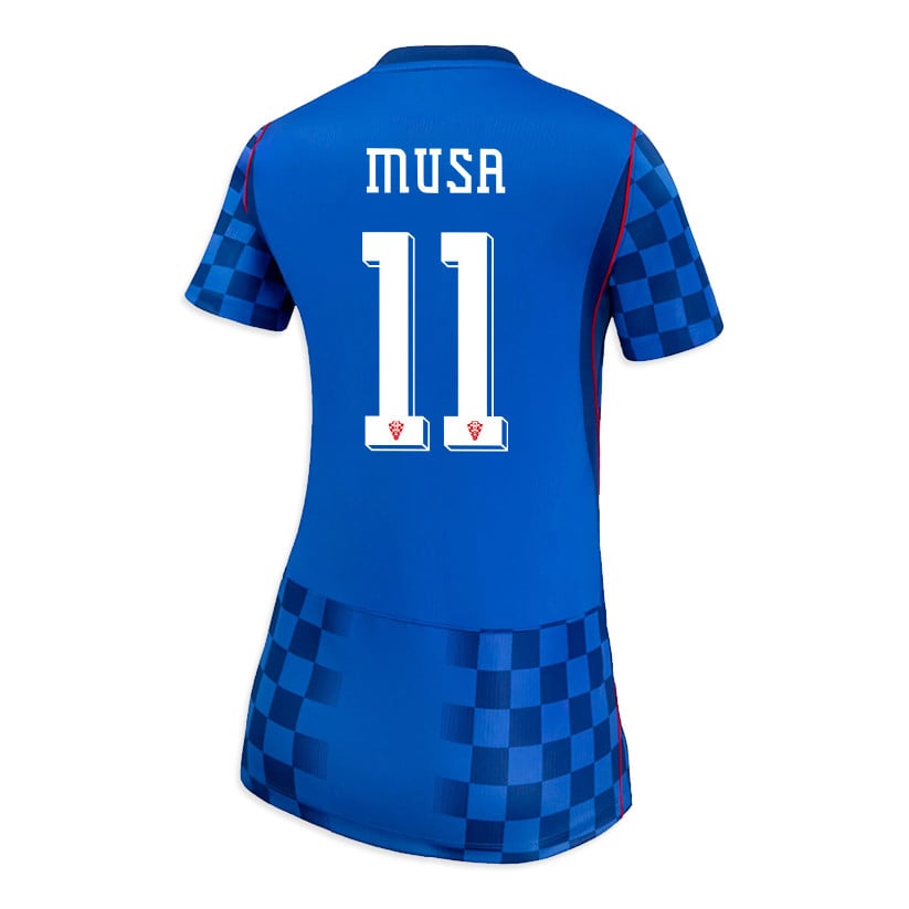 Petar Musa 11 Women's Croatia National Team 2026 Away Jersey - Blue