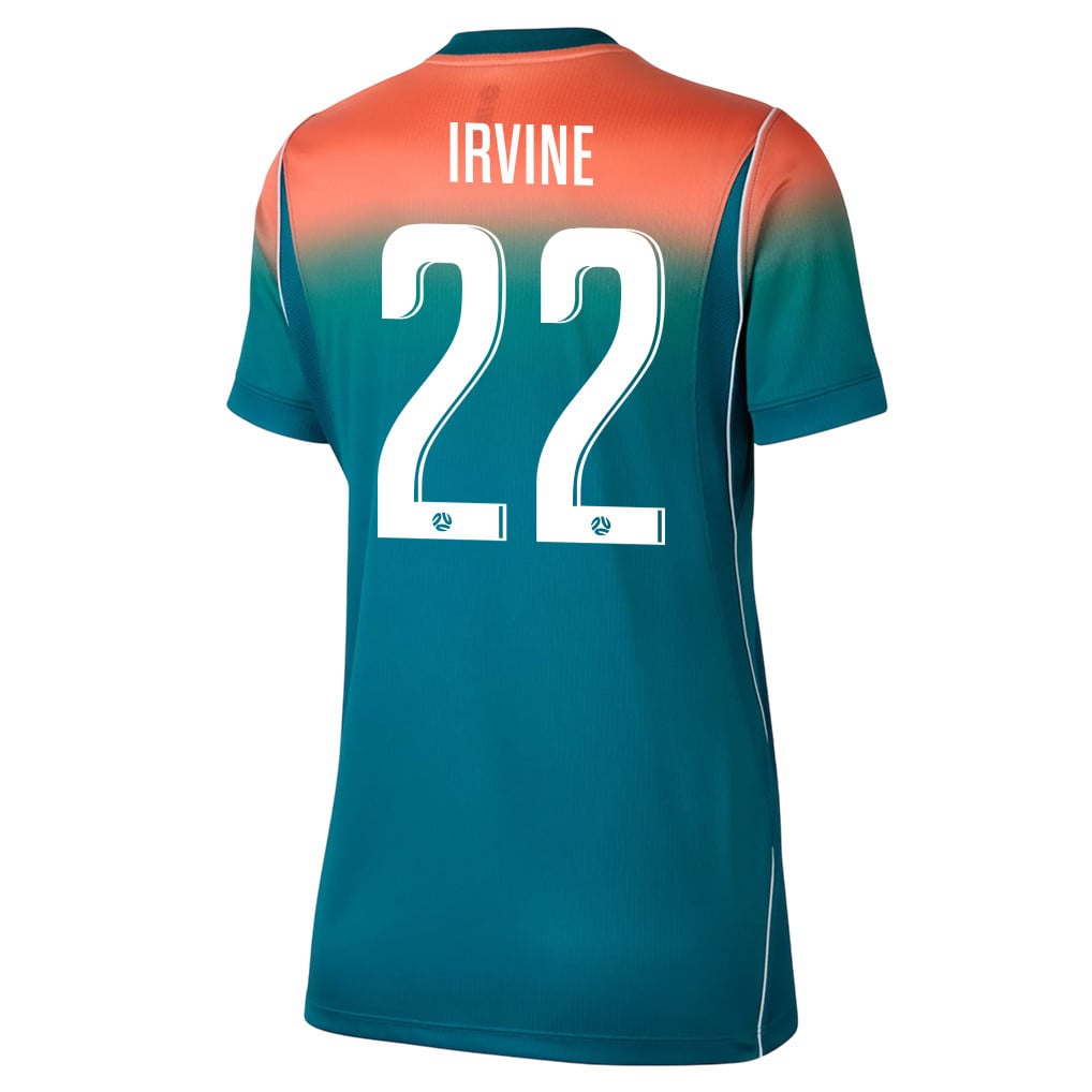 Jackson Irvine 22 Women's Australia National Team 2026 Away Jersey - Teal