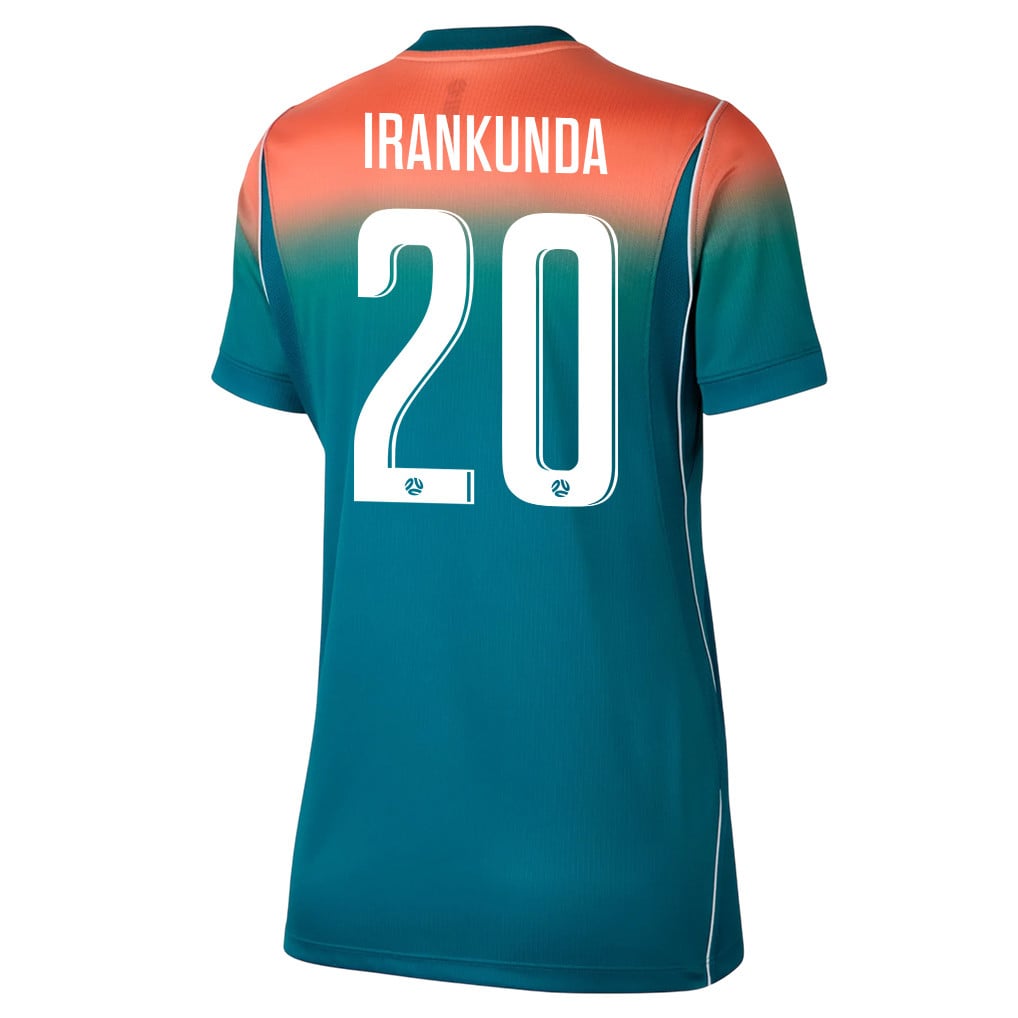 Nestory Irankunda 20 Women's Australia National Team 2026 Away Jersey - Teal