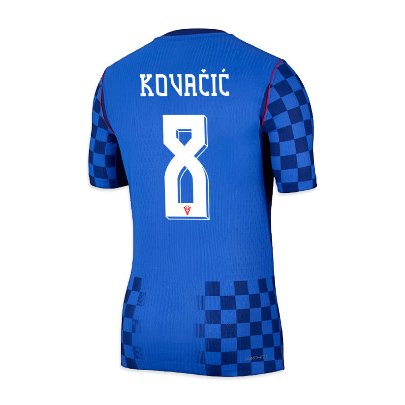 Mateo Kovačić 8 Croatia National Team 2026 Away Jersey - Men, Blue