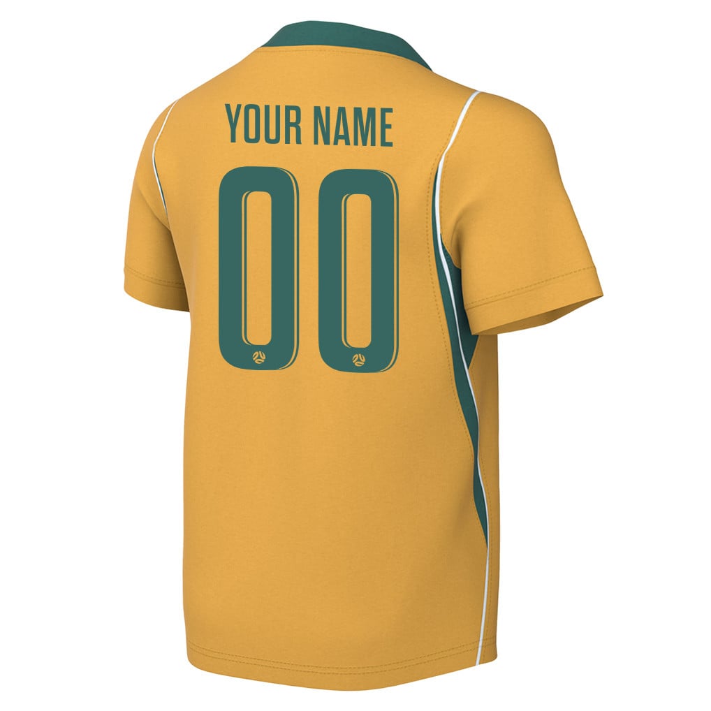 Australia National Team 2026 Youth Personalized Home Jersey - Yellow