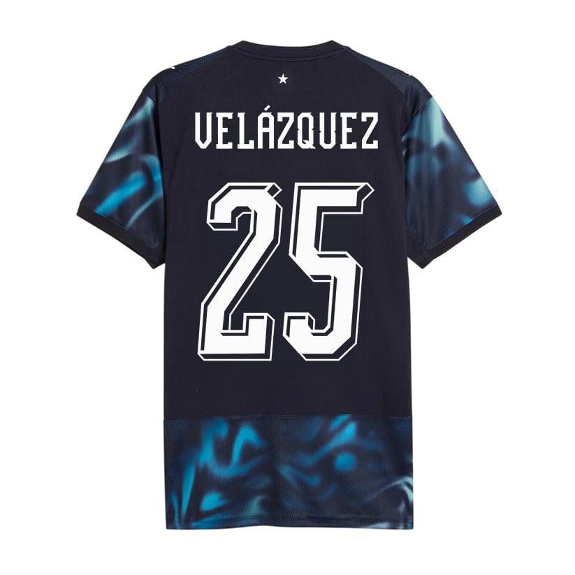 Gustavo Velázquez 25 Paraguay National Team 2026 Away Jersey - Navy, Men