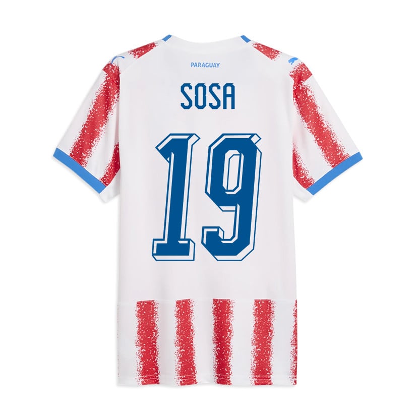 Ramón Sosa 19 Youth Paraguay National Team 2026 Home Jersey - White/Red