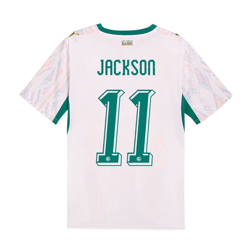 Nicolas Jackson 11 Senegal National Team 2026 Home Jersey - Men, White