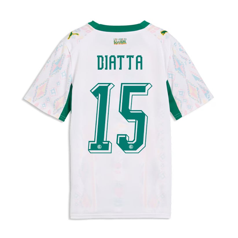 Krépin Diatta 15 Youth Senegal National Team 2026 Home Jersey - White