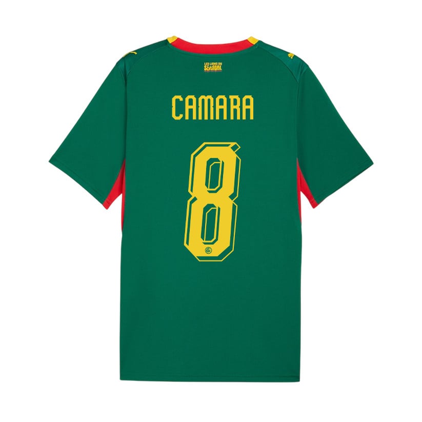 Lamine Camara 8 Youth Senegal National Team 2026 Away Jersey - Green