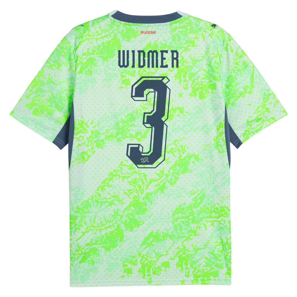 Silvan Widmer 3 Switzerland National Team 2026 Away Jersey - Men, Green