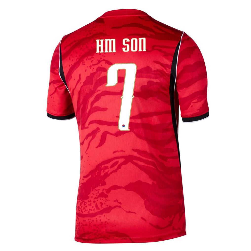 Son Heung-min 7 South Korea National Team 2026 Home Jersey - Red, Men