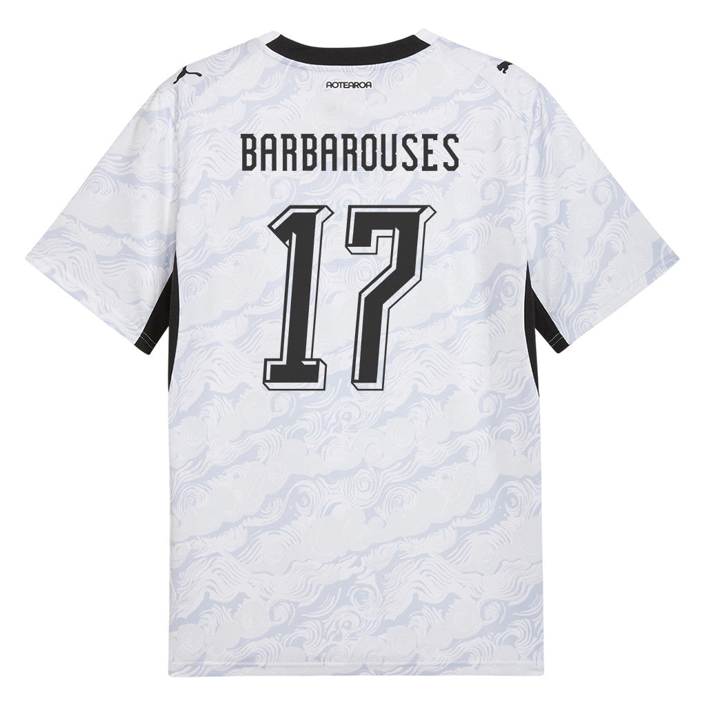 Kosta Barbarouses 17 New Zealand National Team 2026 Away Jersey - White, Men