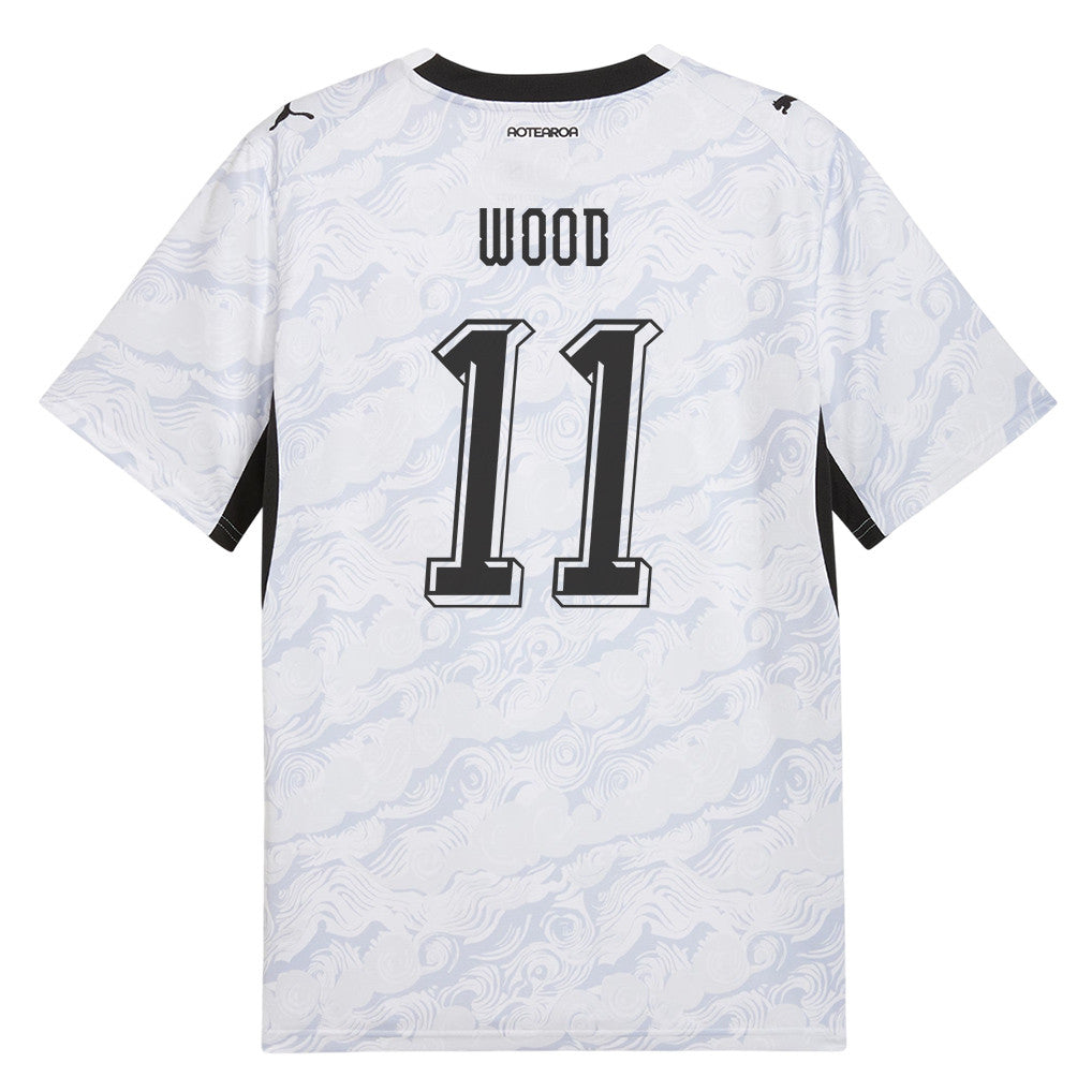 Chris Wood 11 New Zealand National Team 2026 Away Jersey - White, Men