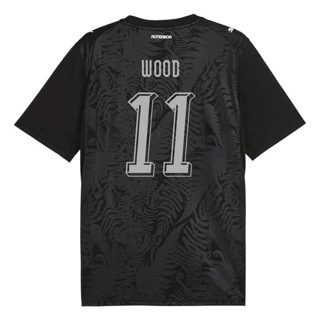 Chris Wood 11 New Zealand National Team 2026 Home Jersey - Black, Men