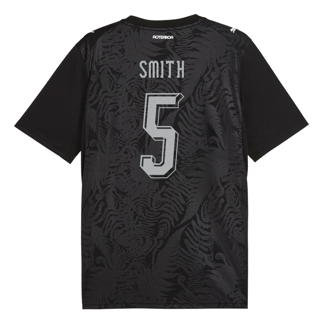 Tommy Smith 5 Youth New Zealand National Team 2026 Home Jersey -Black