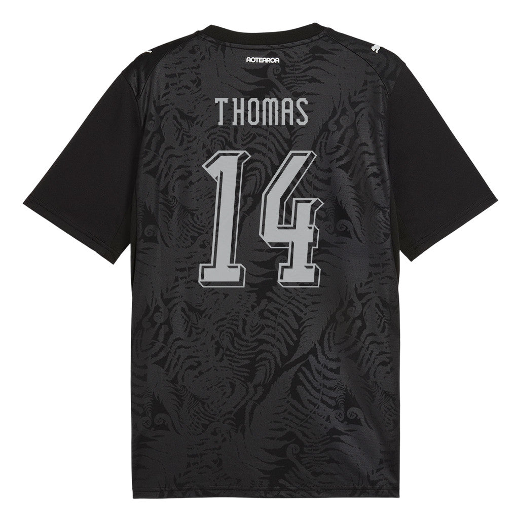 Ryan Thomas 14 Youth New Zealand National Team 2026 Home Jersey - Black