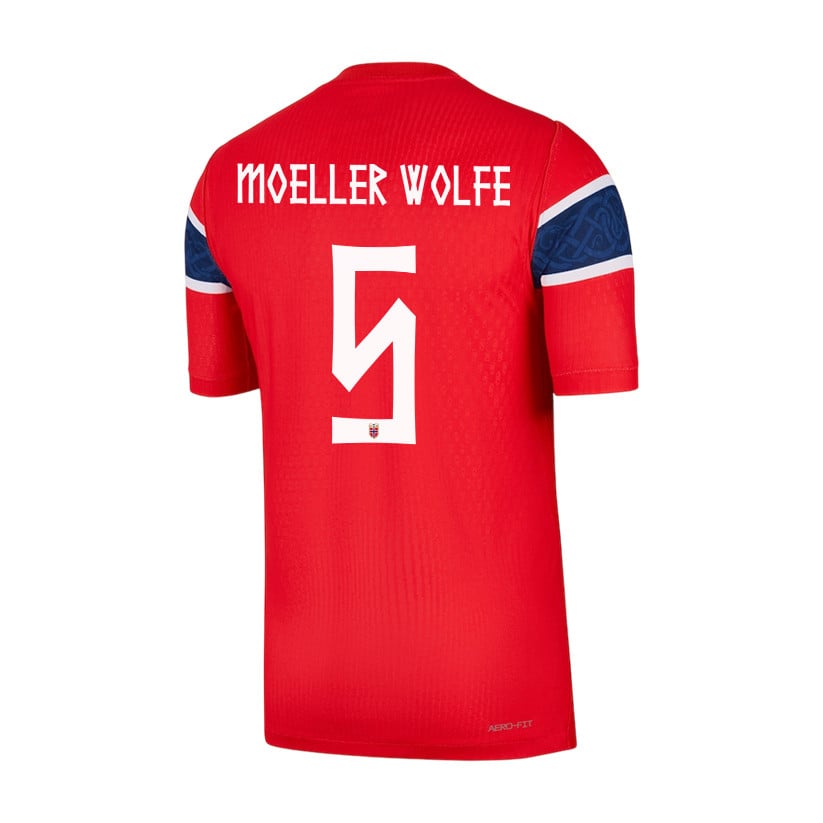 David Moeller Wolfe 5 Norway National Team 2026 Home Jersey - Red, Men