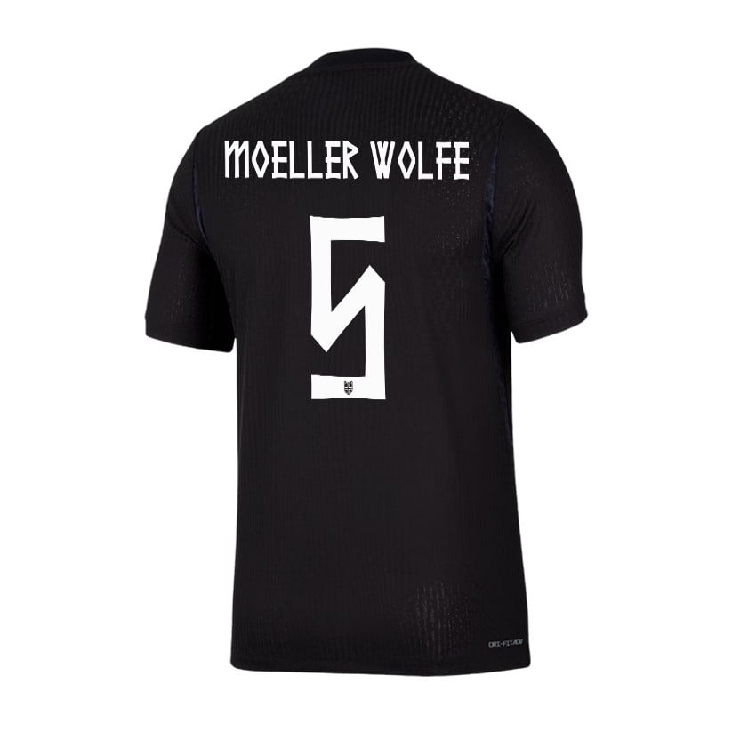 David Moeller Wolfe 5 Norway National Team 2026 Away Jersey - Black, Men