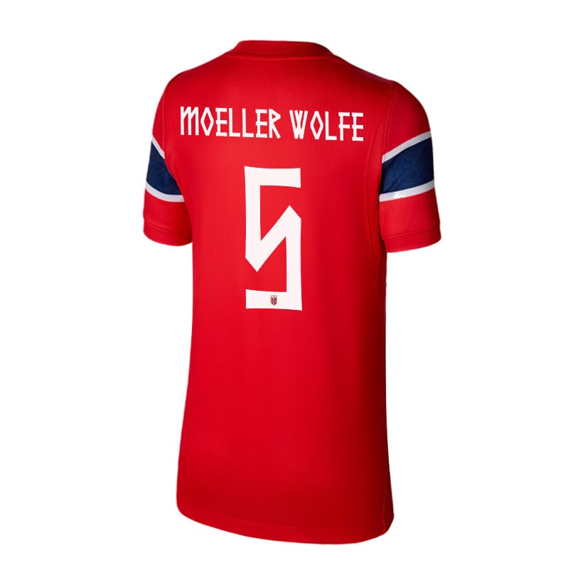 David Moeller Wolfe 5 Youth Norway National Team 2026 Home Jersey - Red