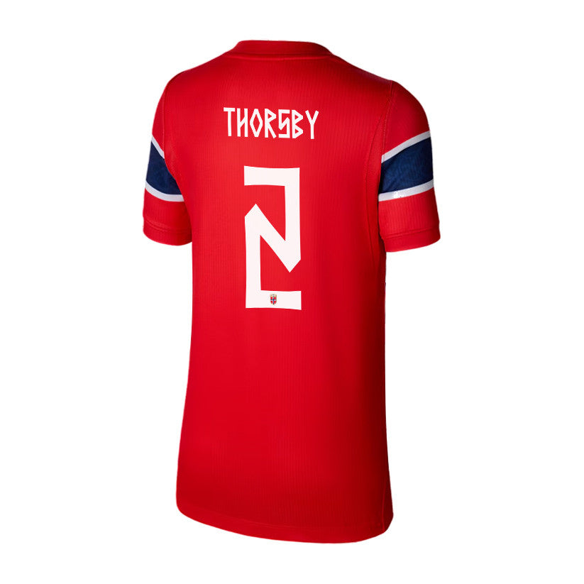 Morten Thorsby 2 Youth Norway National Team 2026 Home Jersey - Red